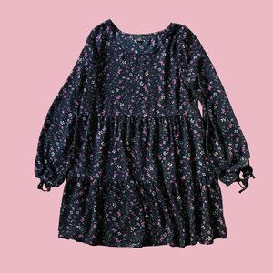 Floral Wild Fable Long Sleeve Tiered Dress